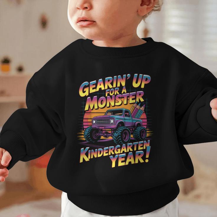 Back To School Kindergarten Monster Truck First Day Boys Graphic Toddler Sweatshirt Back To School Kindergarten Monster Truck First Day Boys Graphic Toddler Sweatshirt
