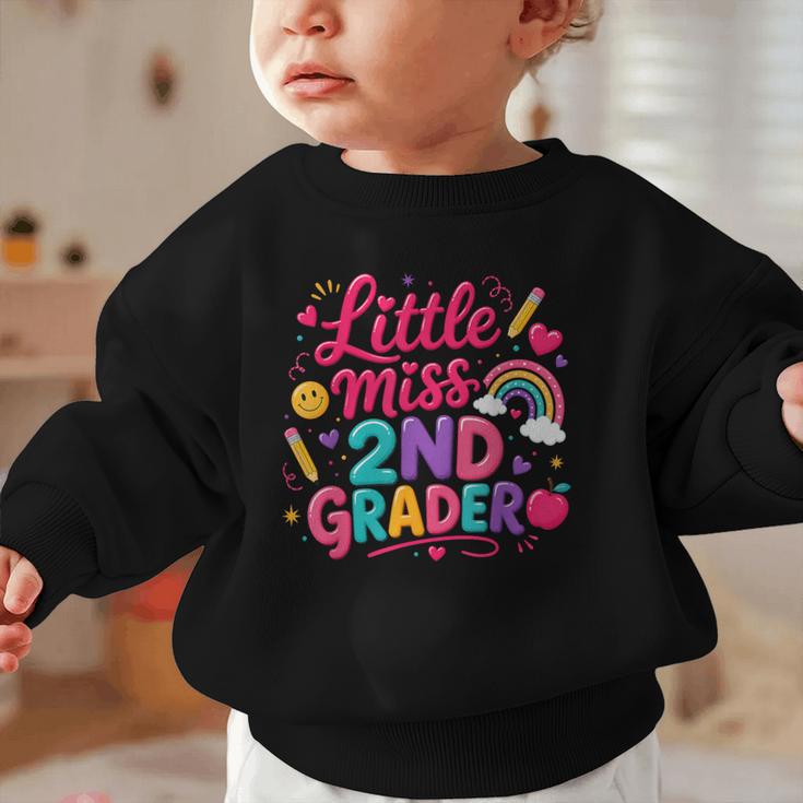 Back To School Little Miss 2nd Grader Rainbow Girl Graphic Toddler Sweatshirt Back To School Little Miss 2nd Grader Rainbow Girl Graphic Toddler Sweatshirt