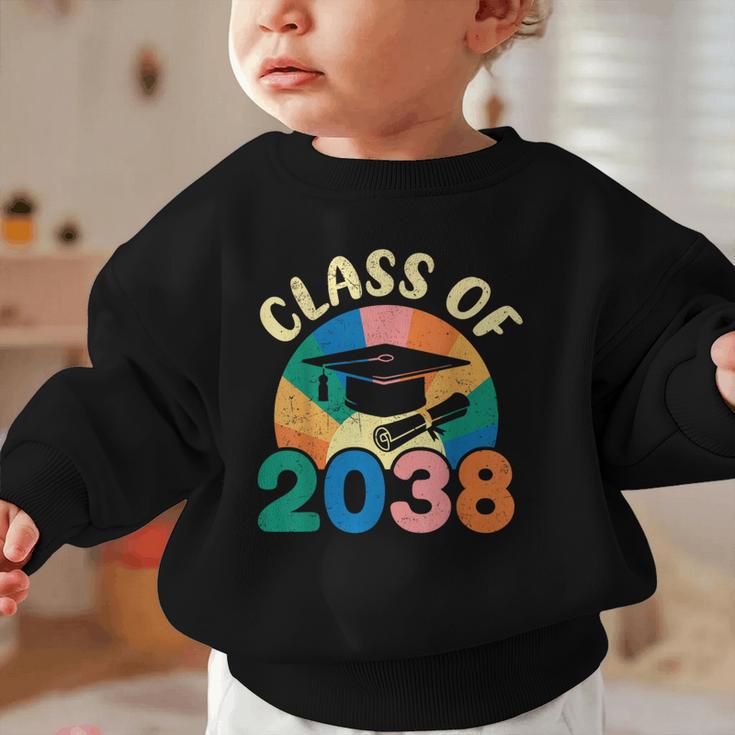Back To School Pre-K Kindergarten Graduation Class Of 2038 Graphic Toddler Sweatshirt