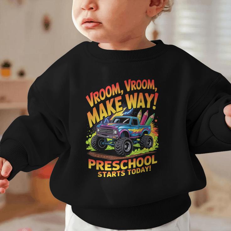 Back To School Preschool Pre-K Monster Truck First Day Boys Graphic Toddler Sweatshirt
