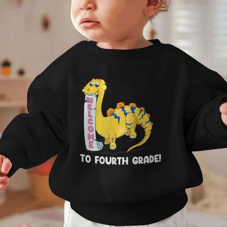 Back To School Welcome To Fourth Grade Graphic Toddler Sweatshirt