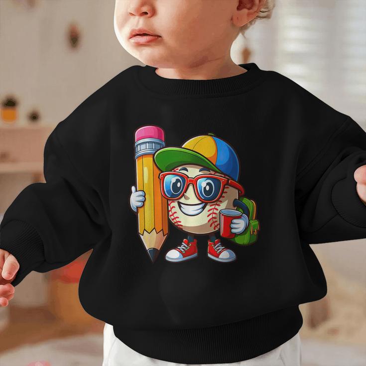 Baseball Lovers Pencil Back To School Kids Boys Girls Graphic Toddler Sweatshirt Baseball Lovers Pencil Back To School Kids Boys Girls Graphic Toddler Sweatshirt