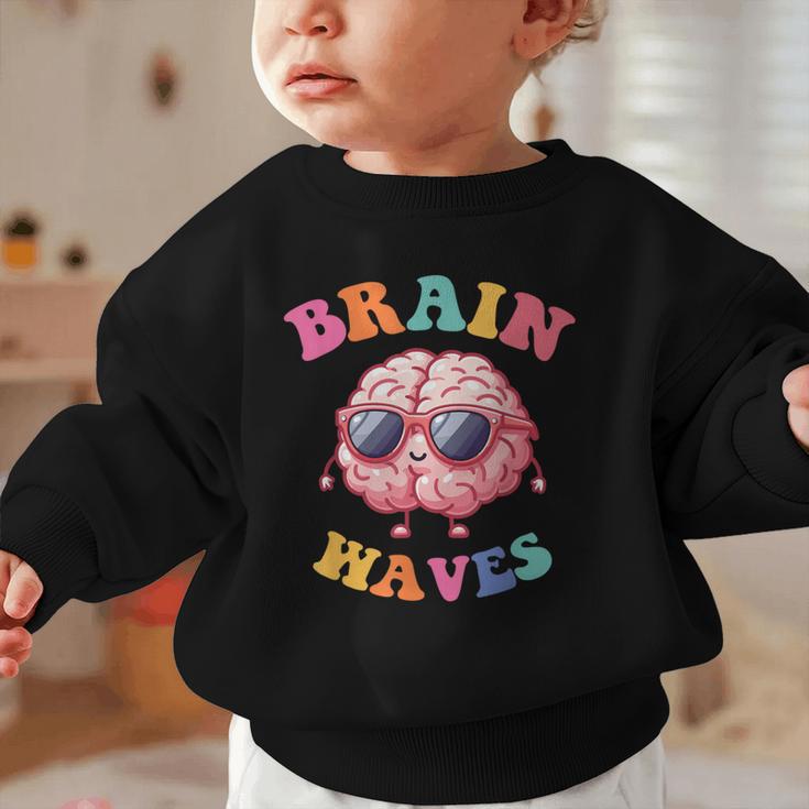Brain Waves Last Day Of School Back To School Graphic Toddler Sweatshirt