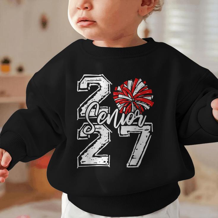 Class Of 2027 Cheer Red Senior 2027 Back To School Graphic Toddler Sweatshirt Class Of 2027 Cheer Red Senior 2027 Back To School Graphic Toddler Sweatshirt