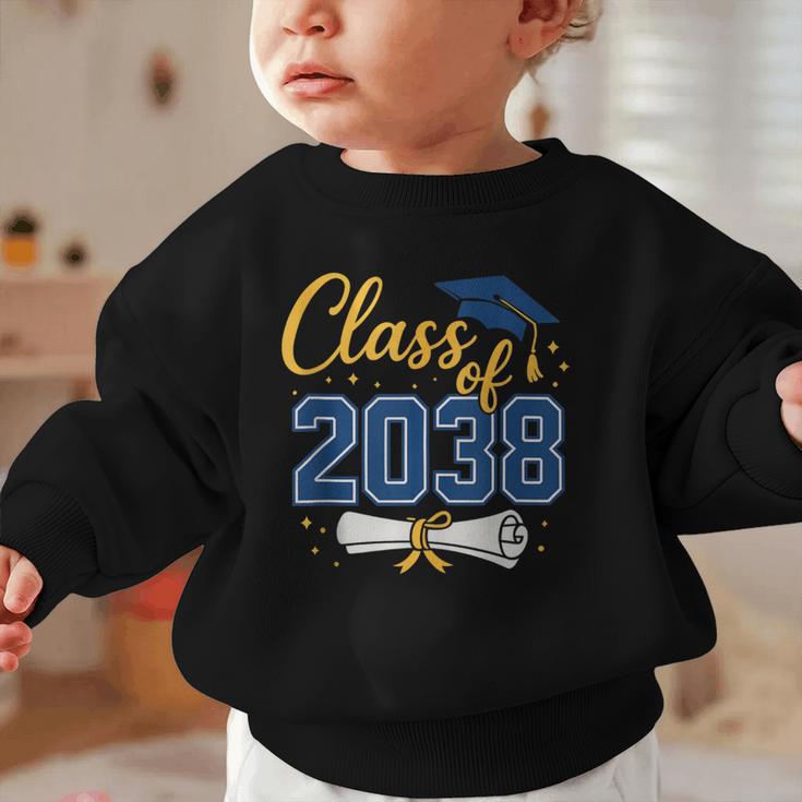 Class Of 2038 Grow With Me Kindergarten Back To School Graphic Toddler Sweatshirt