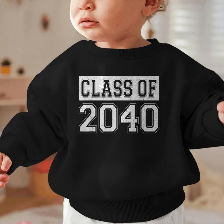 Class Of 2040 Senior Graduation Year Vintage Back To School Graphic Toddler Sweatshirt Class Of 2040 Senior Graduation Year Vintage Back To School Graphic Toddler Sweatshirt