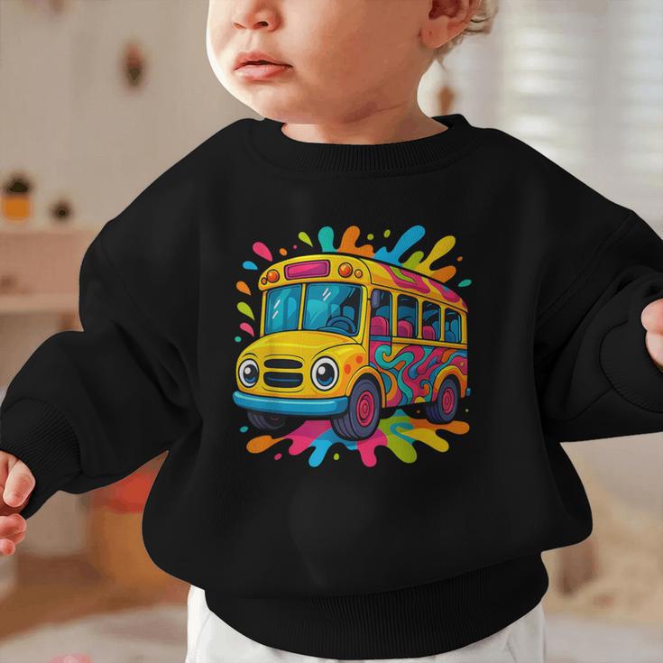 Colorful School Bus Driver Back To School Men Women Kids Graphic Toddler Sweatshirt Colorful School Bus Driver Back To School Men Women Kids Graphic Toddler Sweatshirt