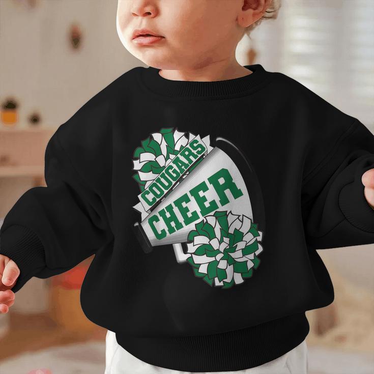 Cougars Cheer Back To School Cheerleading Spirit G Graphic Toddler Sweatshirt Cougars Cheer Back To School Cheerleading Spirit G Graphic Toddler Sweatshirt