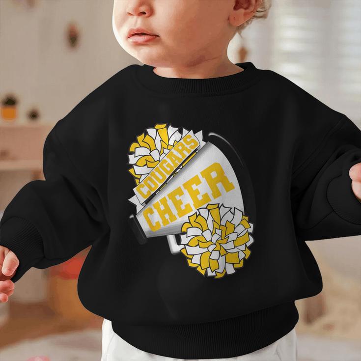 Cougars Cheer Back To School Cheerleading Spirit GY Graphic Toddler Sweatshirt