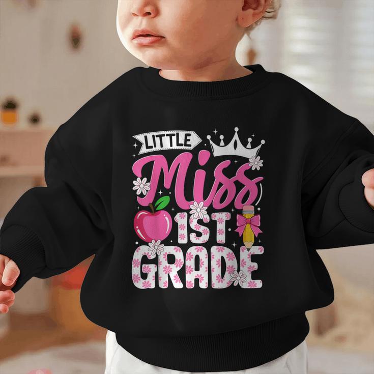 Cute Back To School 1st Grade Girls Kids First Day Of School Graphic Toddler Sweatshirt Cute Back To School 1st Grade Girls Kids First Day Of School Graphic Toddler Sweatshirt