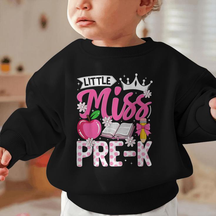 Cute Back To School Pre-K First Day Of School Pre-K Girls Graphic Toddler Sweatshirt
