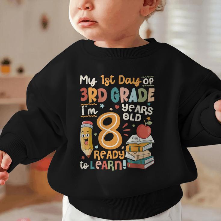 Cute My First Day Of 3rd Grade Back To School Boys Girls Graphic Toddler Sweatshirt Cute My First Day Of 3rd Grade Back To School Boys Girls Graphic Toddler Sweatshirt