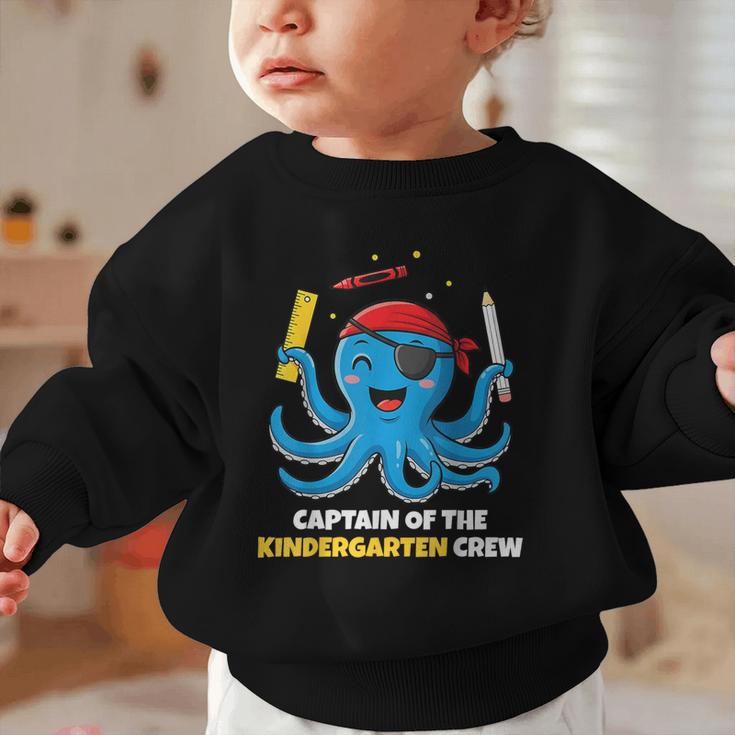 Cute Octopus Pirate Kindergarten Boys Kids Back To School Graphic Toddler Sweatshirt Cute Octopus Pirate Kindergarten Boys Kids Back To School Graphic Toddler Sweatshirt