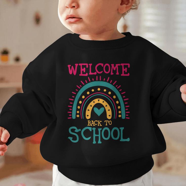 Cute Welcome Back To School First Day Of School First Day Graphic Toddler Sweatshirt