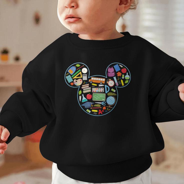Disney Mickey And Friends Back To School Supplies Logo Fill Graphic Toddler Sweatshirt Disney Mickey And Friends Back To School Supplies Logo Fill Graphic Toddler Sweatshirt