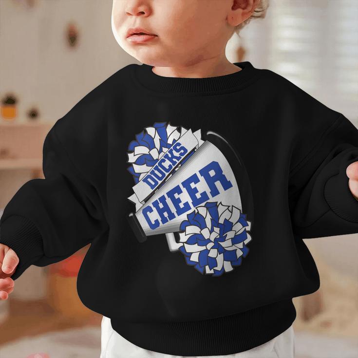 Ducks Cheer Back To School Cheerleading Spirit B Graphic Toddler Sweatshirt Ducks Cheer Back To School Cheerleading Spirit B Graphic Toddler Sweatshirt