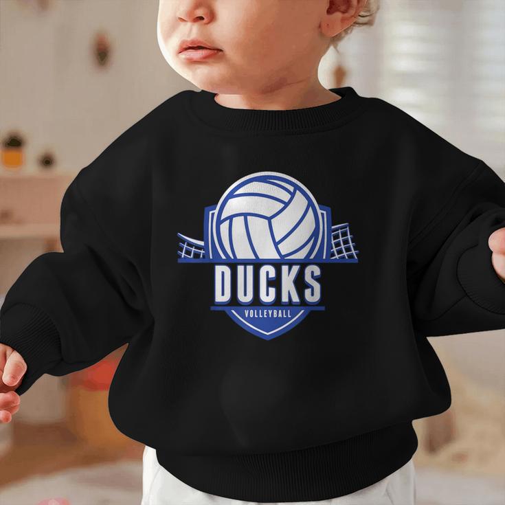 Ducks Volleyball Back To School Spirit B Graphic Toddler Sweatshirt Ducks Volleyball Back To School Spirit B Graphic Toddler Sweatshirt