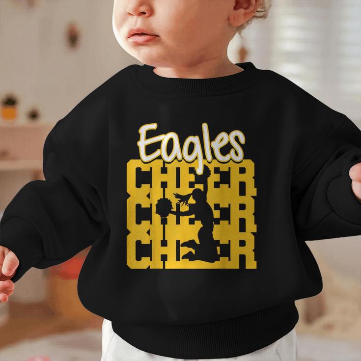 Eagles Cheer Back To School Cheerleading Spirit GY Graphic Toddler Sweatshirt Eagles Cheer Back To School Cheerleading Spirit GY Graphic Toddler Sweatshirt