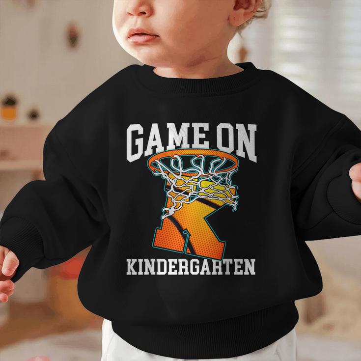 Game On Kindergarten Basketball Back To School Student Boys Graphic Toddler Sweatshirt