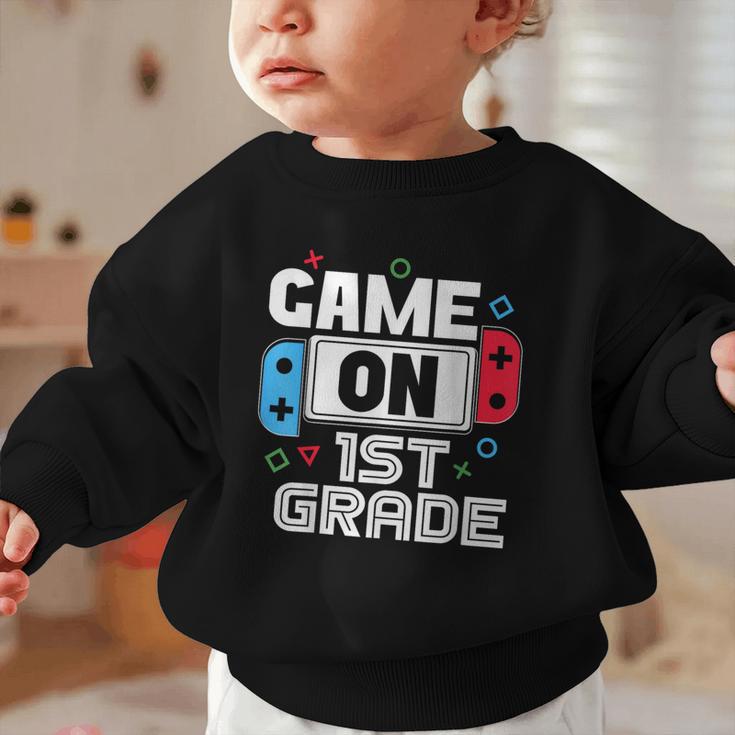 Gamer Back To School Game 1st Grade Kids Boys Graphic Toddler Sweatshirt Gamer Back To School Game 1st Grade Kids Boys Graphic Toddler Sweatshirt