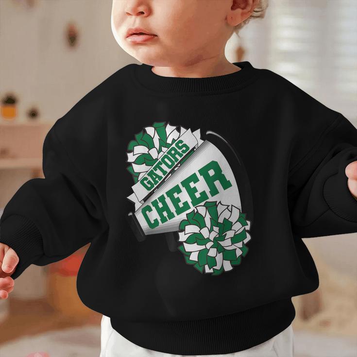 Gators Cheer Back To School Cheerleading Spirit G Graphic Toddler Sweatshirt Gators Cheer Back To School Cheerleading Spirit G Graphic Toddler Sweatshirt