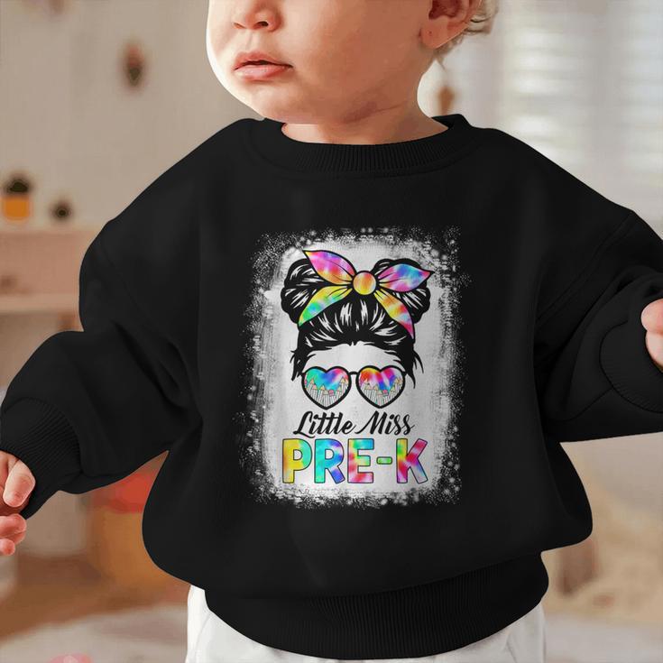 Girls PRE-K Preschool Back To School Cute Little Miss Pre-k Graphic Toddler Sweatshirt