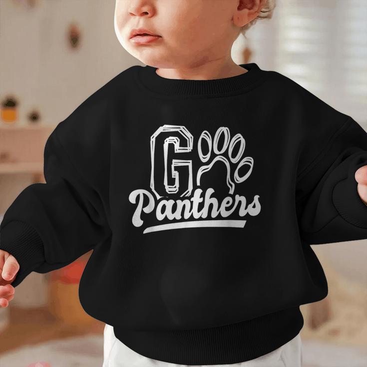 Go Cheer Panthers School Spirit Team Panther Back To School Graphic Toddler Sweatshirt Go Cheer Panthers School Spirit Team Panther Back To School Graphic Toddler Sweatshirt