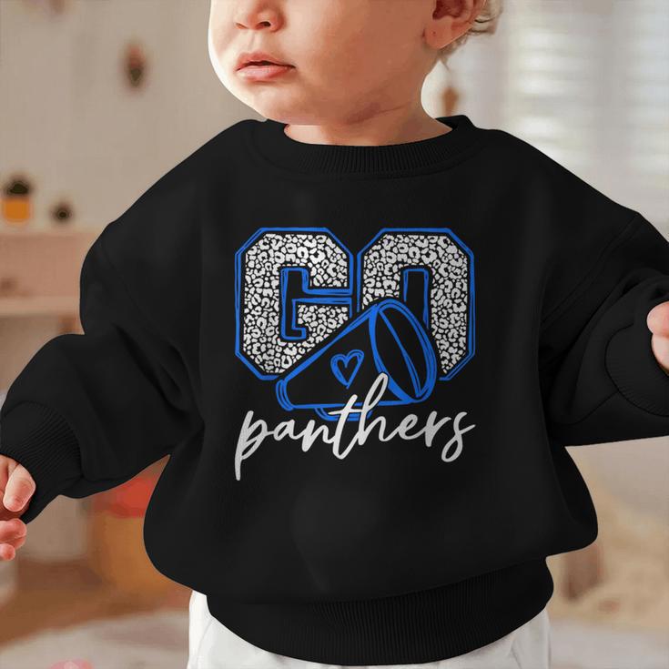 Go Cheer Panthers School Sports Name Spirit Back To School Graphic Toddler Sweatshirt