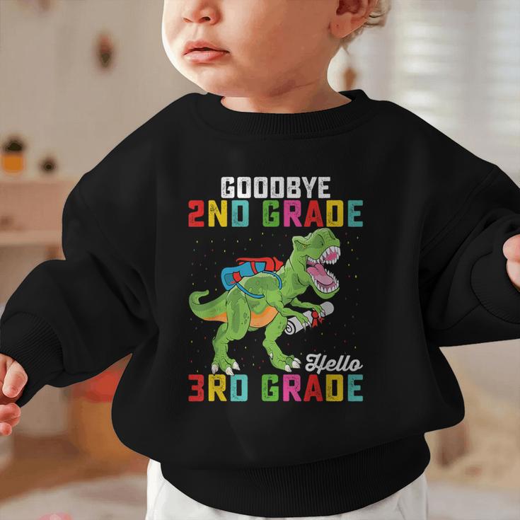 Goodbye 2nd Grade Hello 3rd GradeRex Back To School Graphic Toddler Sweatshirt