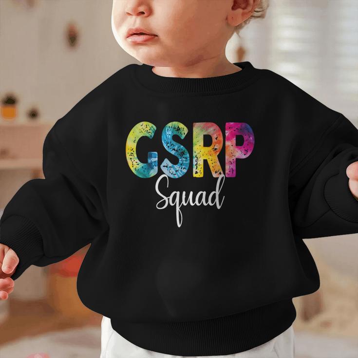 GSRP Squad Tie Dye Back To School Women Appreciation Graphic Toddler Sweatshirt GSRP Squad Tie Dye Back To School Women Appreciation Graphic Toddler Sweatshirt