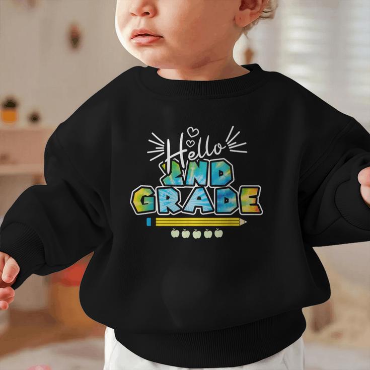 Hello 2nd Grade Back To School First Day Of School Graphic Toddler Sweatshirt