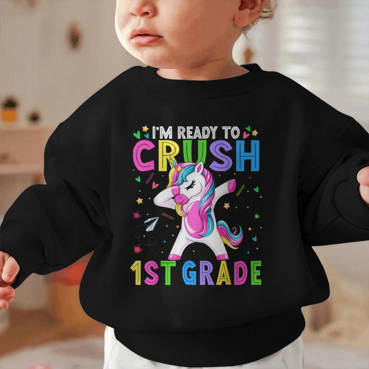 I'm Ready For First Grade Back To School 1st Grade Girls Graphic Toddler Sweatshirt I'm Ready For First Grade Back To School 1st Grade Girls Graphic Toddler Sweatshirt