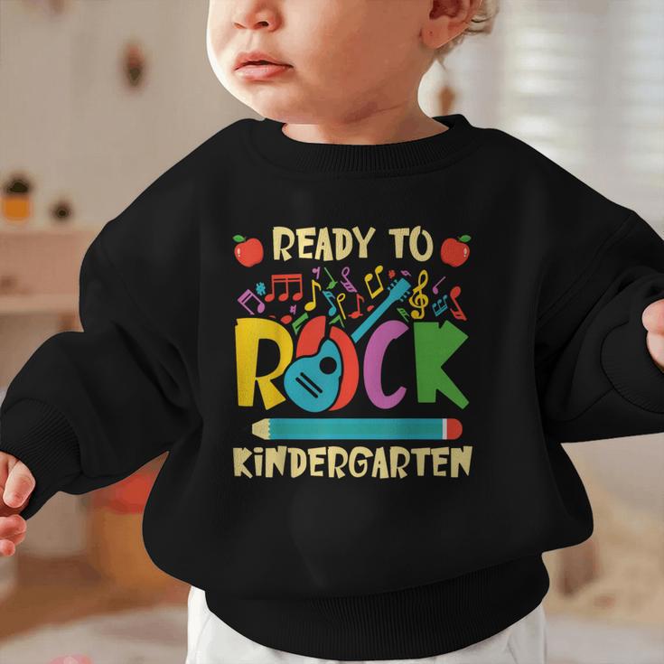 I'm Ready To Rock Kindergarten Guitar Back To School Boys Graphic Toddler Sweatshirt I'm Ready To Rock Kindergarten Guitar Back To School Boys Graphic Toddler Sweatshirt