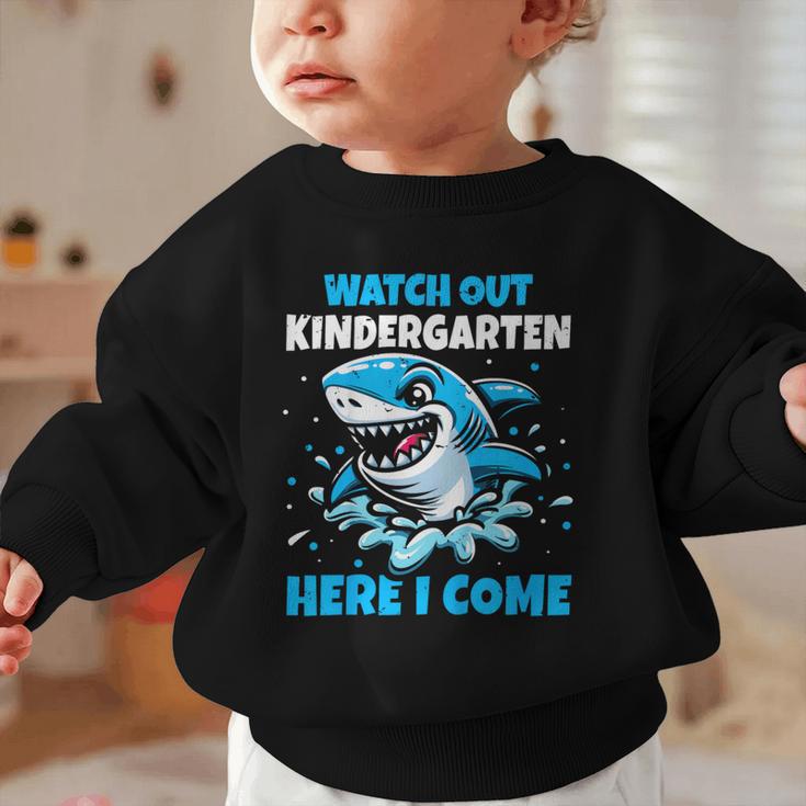 Kids Back To School Watch Out Kindergarten Here I Come Shark Boys Graphic Toddler Sweatshirt Kids Back To School Watch Out Kindergarten Here I Come Shark Boys Graphic Toddler Sweatshirt
