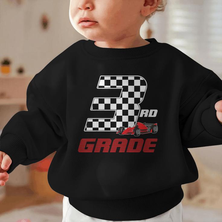 Kids Race Car 3rd Third Grade Boys Cars Lovers Back To School Graphic Toddler Sweatshirt Kids Race Car 3rd Third Grade Boys Cars Lovers Back To School Graphic Toddler Sweatshirt