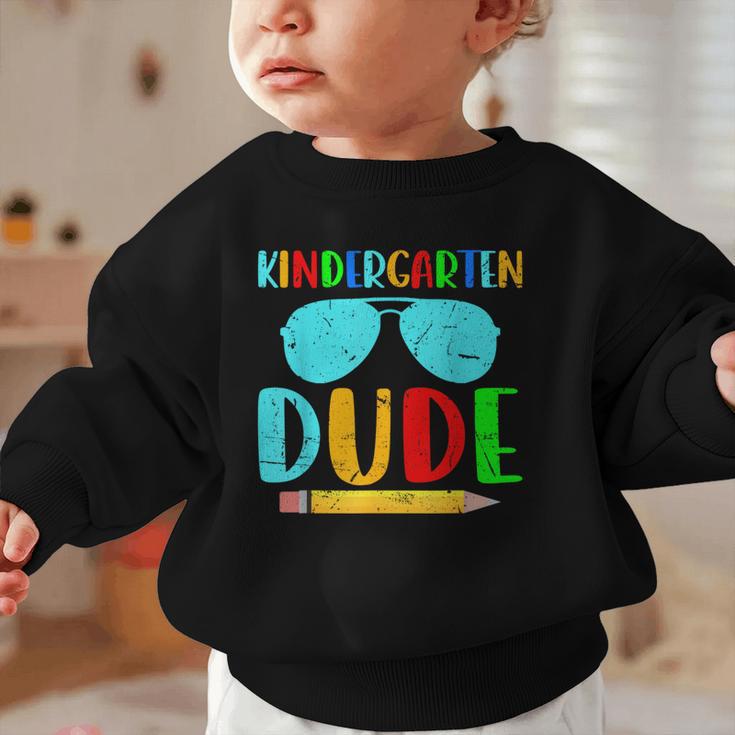 Kindergarten Dude First Day Back To School Kids Boys Graphic Toddler Sweatshirt