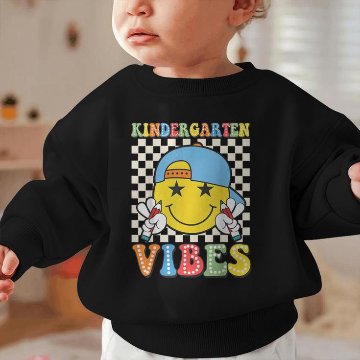 Kindergarten Vibes Kid Back To School Class Kindergarten Boy Graphic Toddler Sweatshirt