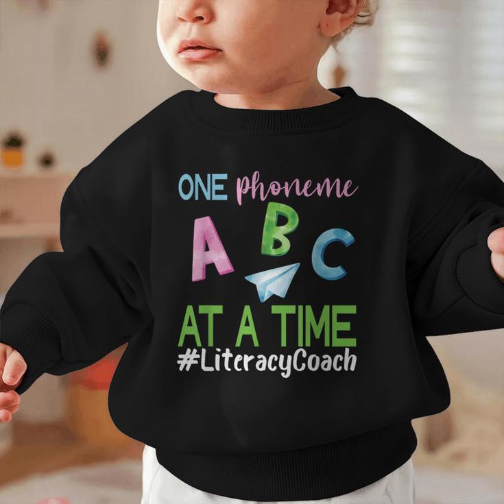 Literacy Coach Phoneme ABC Appreciation Back To School Graphic Toddler Sweatshirt Literacy Coach Phoneme ABC Appreciation Back To School Graphic Toddler Sweatshirt