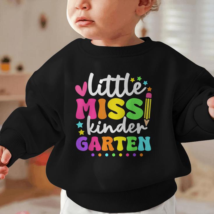 Little Miss Kindergarten Kids Girls Pencil Back To School Graphic Toddler Sweatshirt