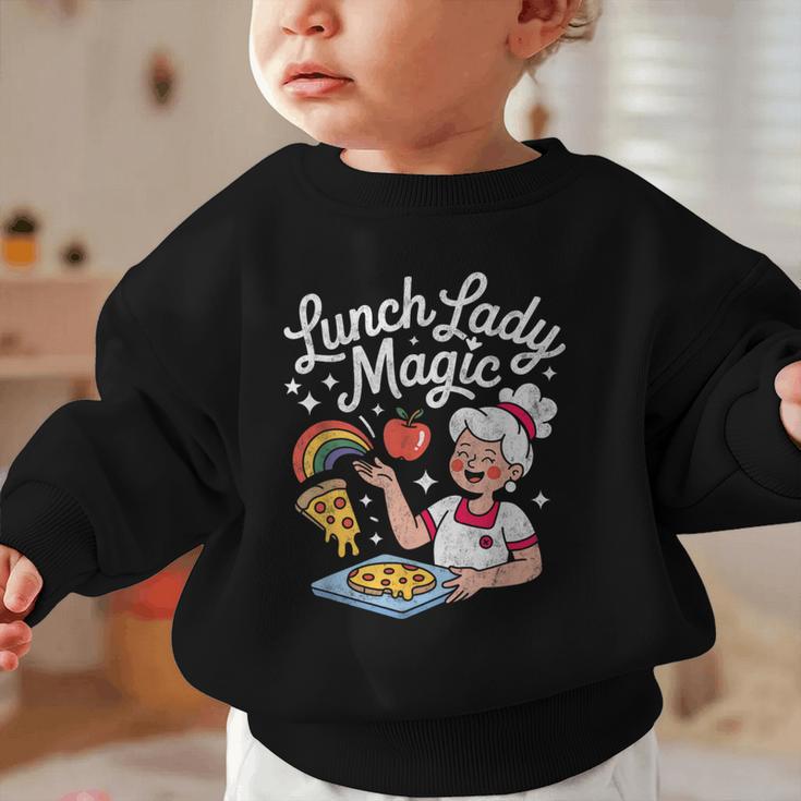 Lunch Lady Magic Cafeteria Worker Back To School Women Girls Graphic Toddler Sweatshirt