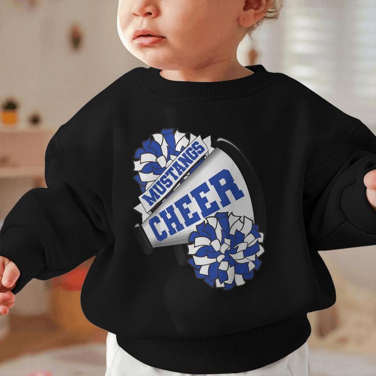Mustangs Cheer Back To School Cheerleading Spirit B Graphic Toddler Sweatshirt Mustangs Cheer Back To School Cheerleading Spirit B Graphic Toddler Sweatshirt