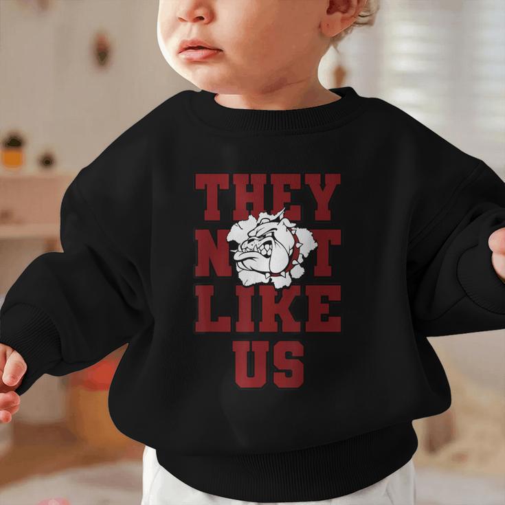 Not Like Bulldog Back To School Spirit M Graphic Toddler Sweatshirt Not Like Bulldog Back To School Spirit M Graphic Toddler Sweatshirt