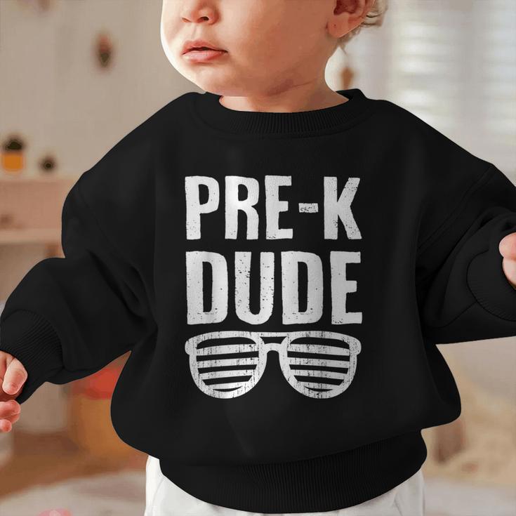 Pre-K Dude First Day Back To School Preschool Boys Kid Graphic Toddler Sweatshirt Pre-K Dude First Day Back To School Preschool Boys Kid Graphic Toddler Sweatshirt