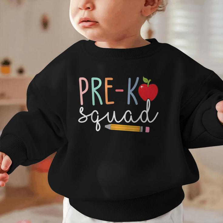 Pre-K Squad Tshirt Pre-K Back To School Graphic Toddler Sweatshirt