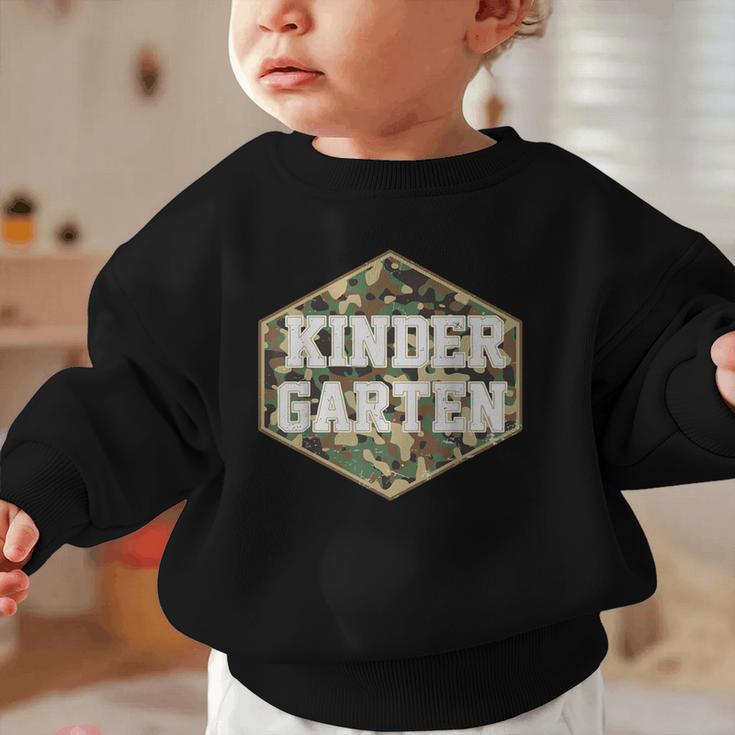 Retro Back To School Boys Old Camo Kindergarten Graphic Toddler Sweatshirt