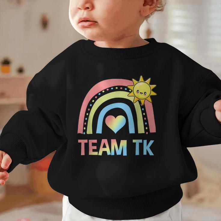 Retro Team TK Back To School Transitional Kindergarten Graphic Toddler Sweatshirt Retro Team TK Back To School Transitional Kindergarten Graphic Toddler Sweatshirt
