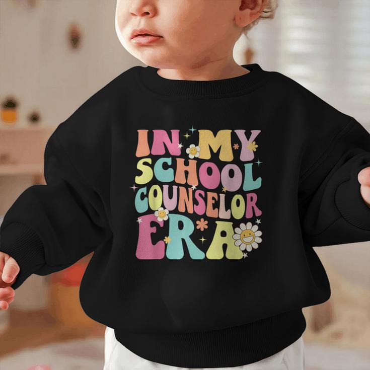 In My School Counselor Era Retro Back To School Counseling Graphic Toddler Sweatshirt