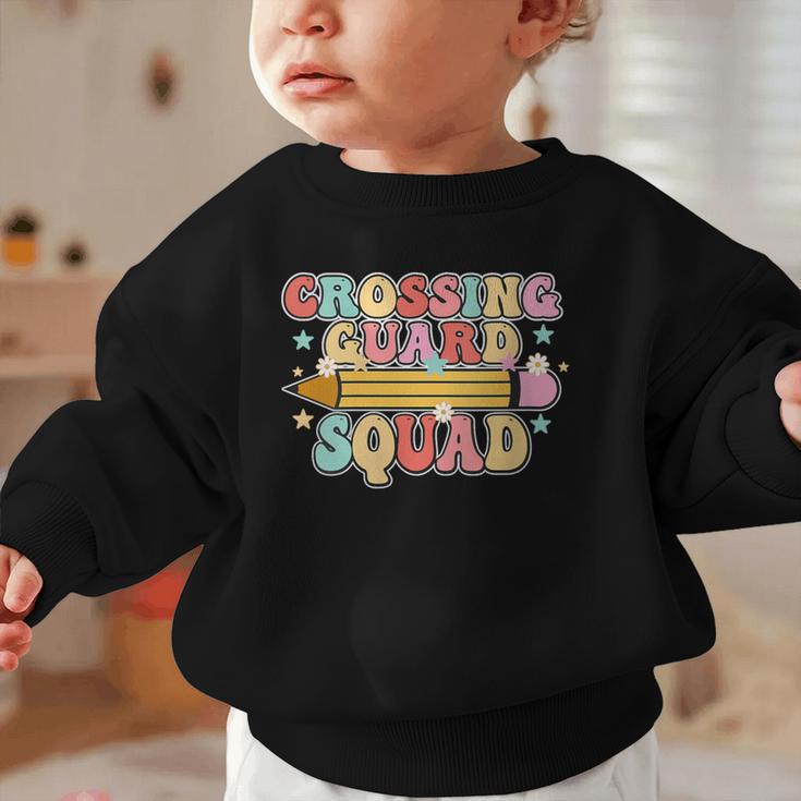 School Crossing Guard Retro Back To School Cool Appreciation Graphic Toddler Sweatshirt School Crossing Guard Retro Back To School Cool Appreciation Graphic Toddler Sweatshirt
