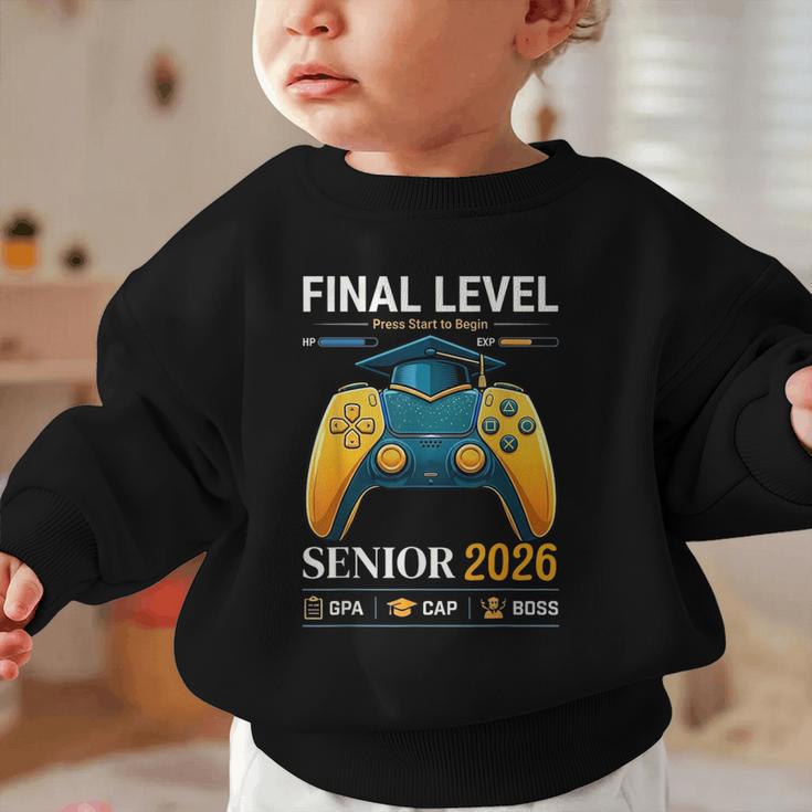 Senior Class Of 2026 Back To School Gamer Boys Senior 2026 Graphic Toddler Sweatshirt Senior Class Of 2026 Back To School Gamer Boys Senior 2026 Graphic Toddler Sweatshirt