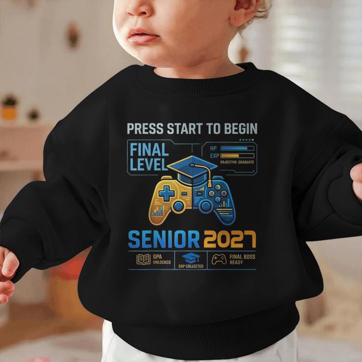 Senior Class Of 2027 Back To School Gamer Boys Senior 2027 Graphic Toddler Sweatshirt Senior Class Of 2027 Back To School Gamer Boys Senior 2027 Graphic Toddler Sweatshirt
